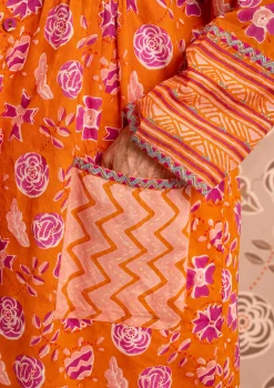 Artistblus Amber I Ekologisk Bomull