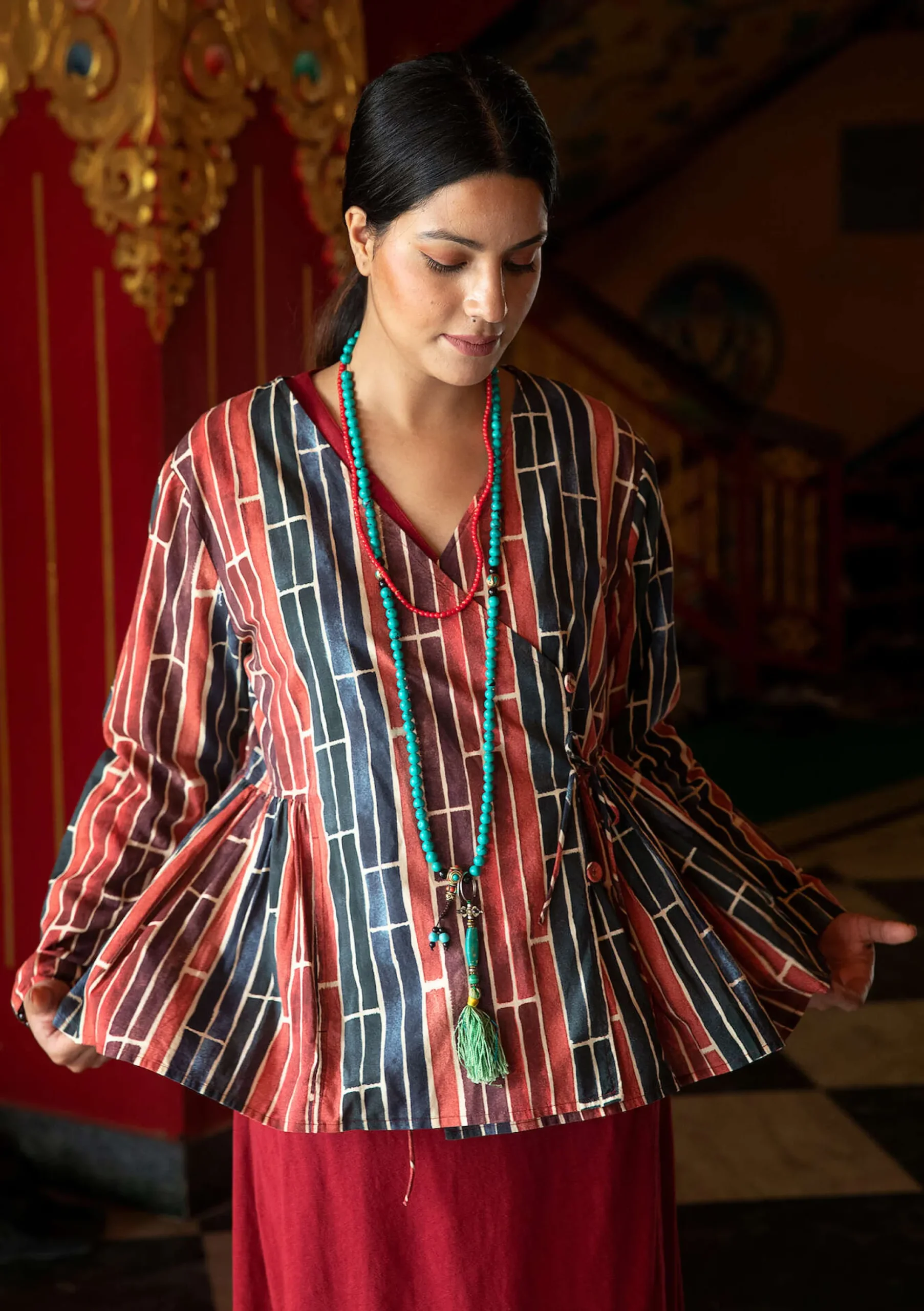 Blus Himalaya I Ekologisk Bomull
