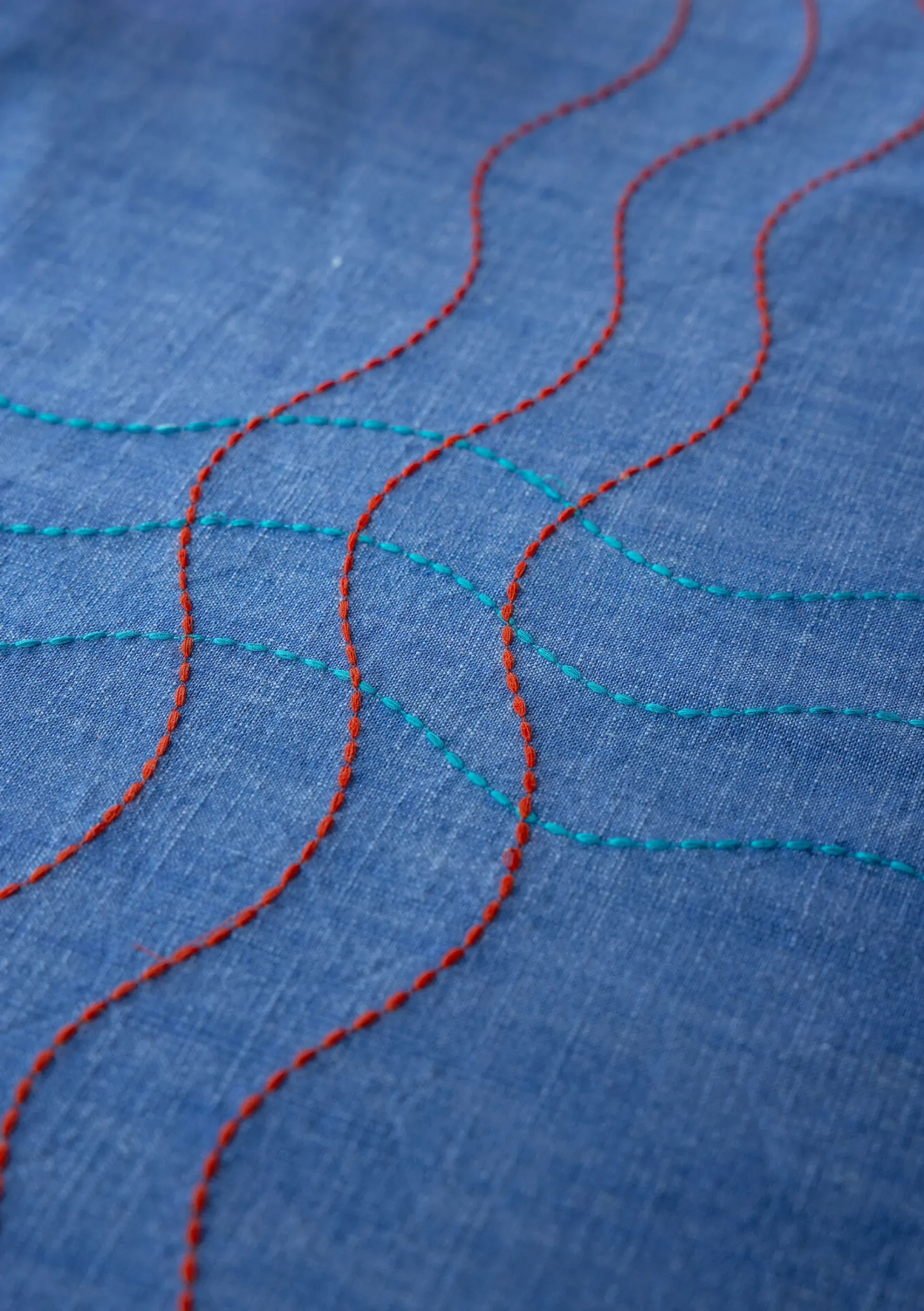 Duk Stitches I Ekologisk Bomull