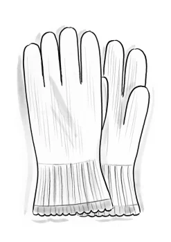 Fingervante I Ekologisk Bomull/ull Med Touchfunktion
