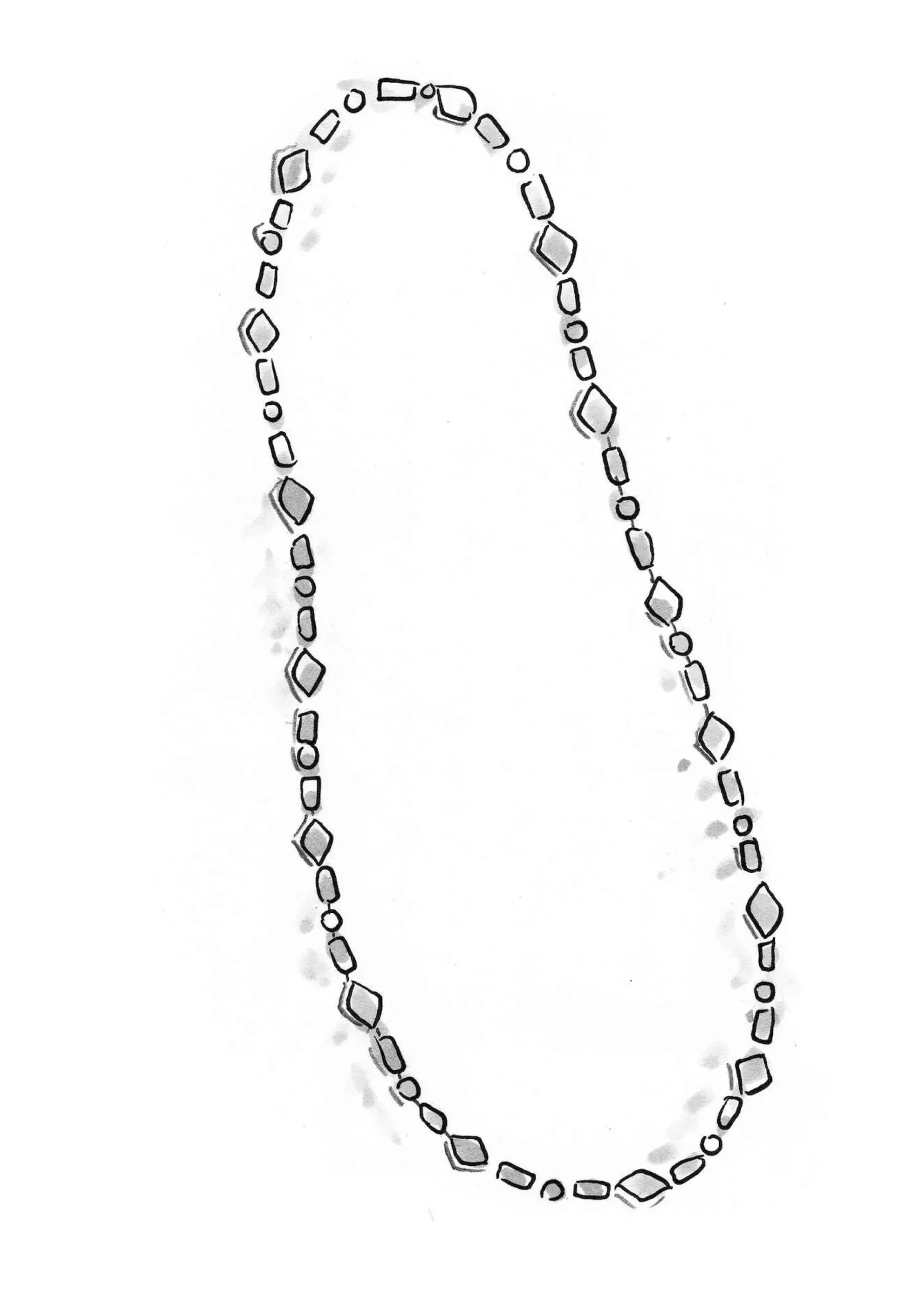 Halsband I återvunnet Glas