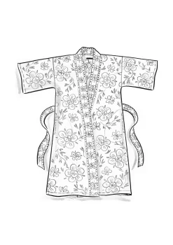 Kimono Petals I Ekologisk Bomull