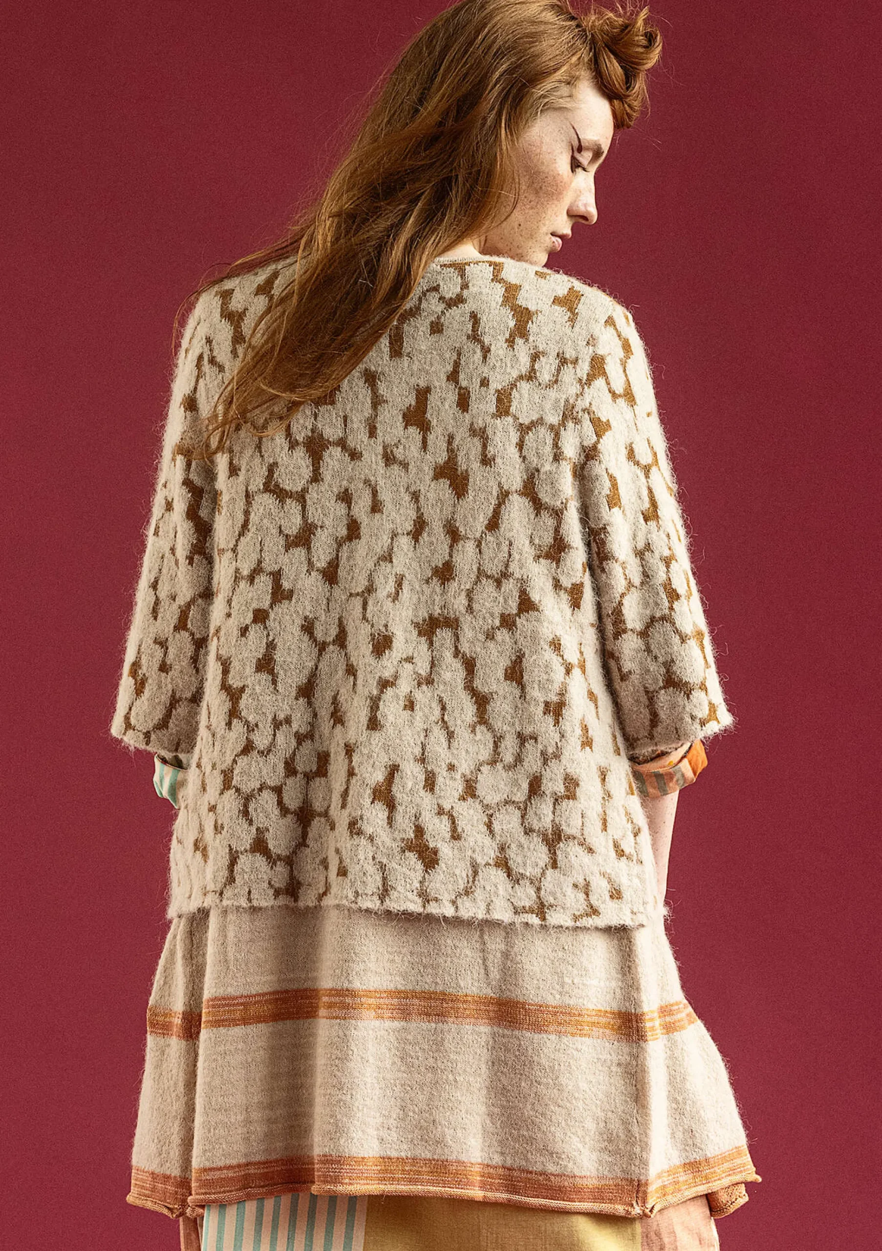 Kofta Morr I Alpackamix Och återvunnen/ekologisk Bomull