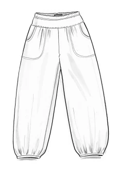 Trikåbyxa I Ekologisk Bomull/elastan