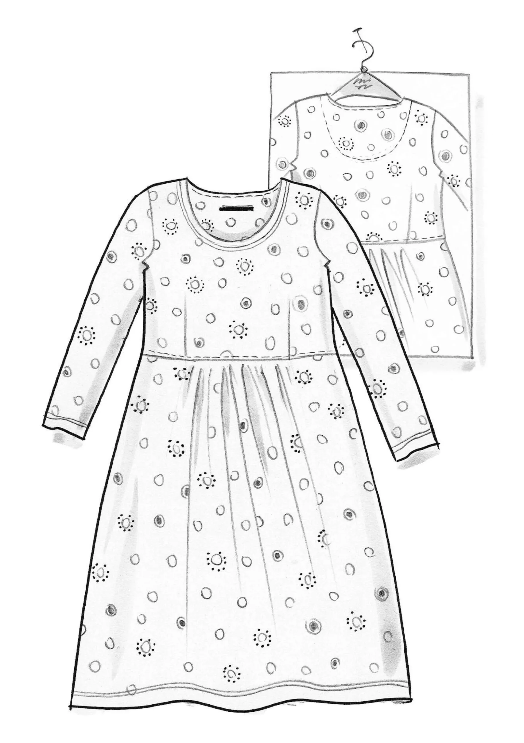Trikåklänning Pencil I Lyocell/elastan