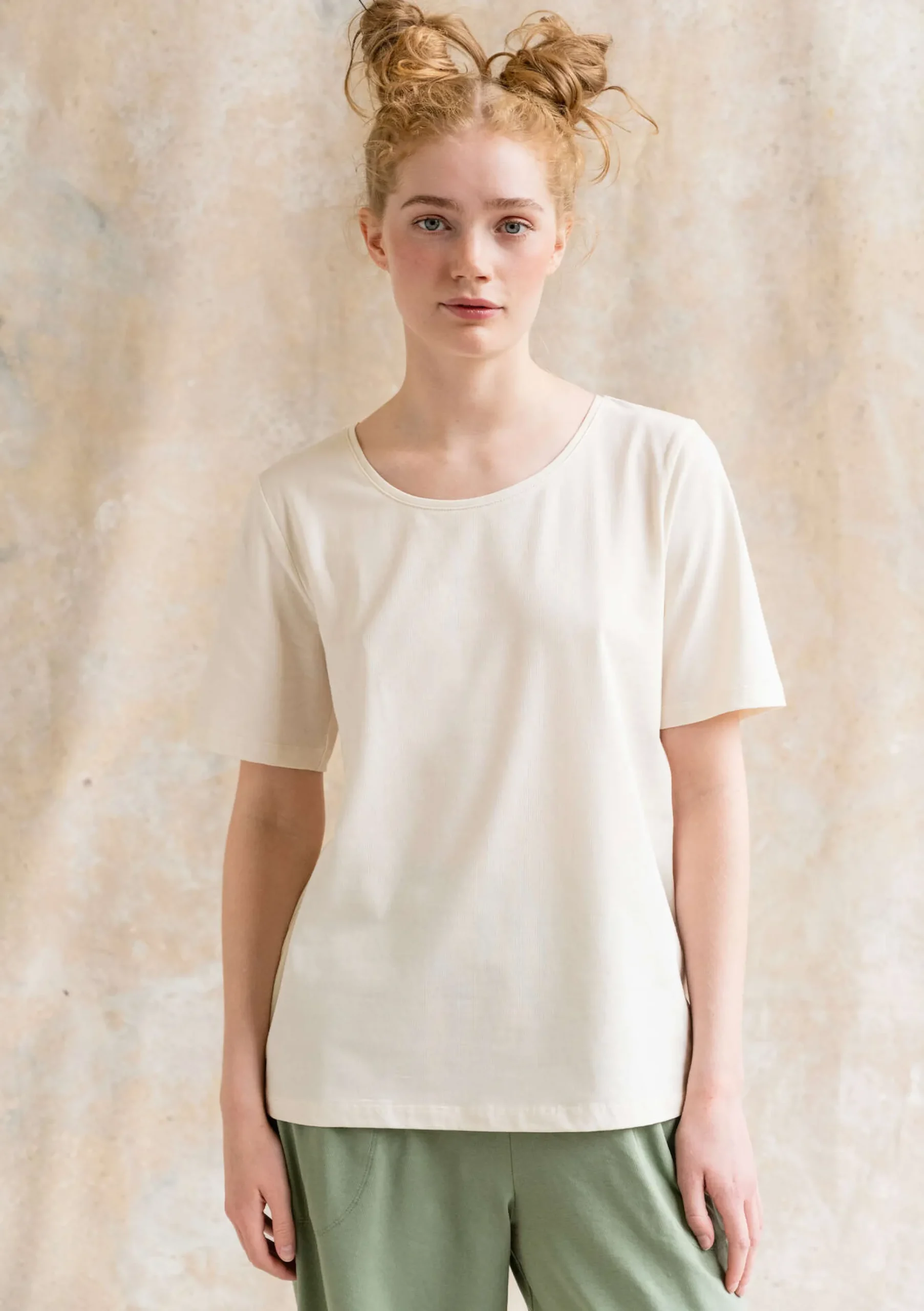 T-shirt Jane I Ekologisk Bomull/elastan
