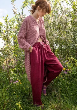 Vävd Byxa Ottilia I Ekologisk Bomull
