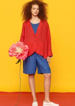 Vävd Kavaj Margit I Lin/modal