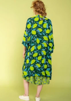 Vävd Kimono Limone I Viskos