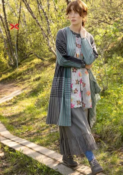 Vävd Klänning Madras I Ekologisk Bomull