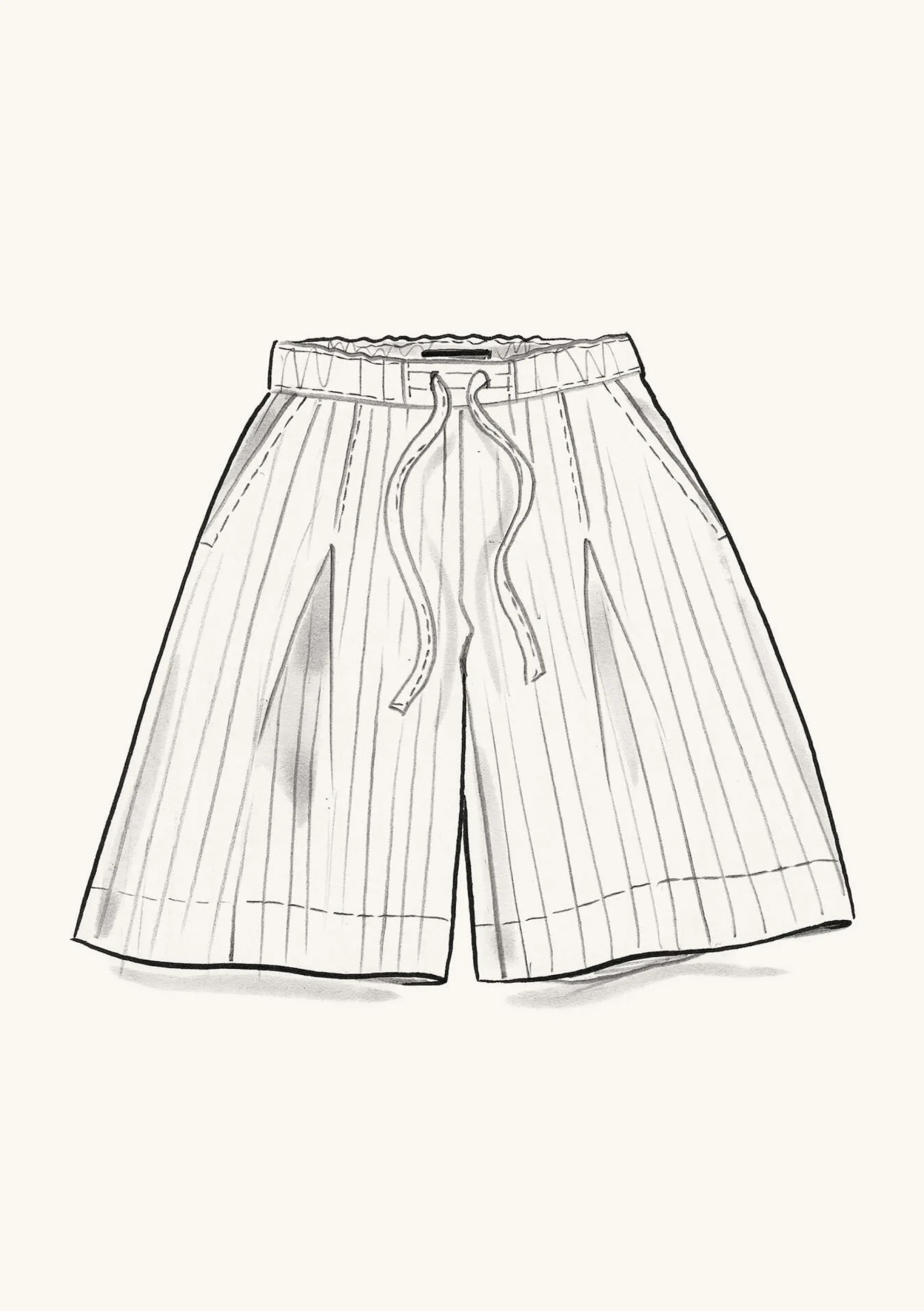 Vävda Shorts I Lin